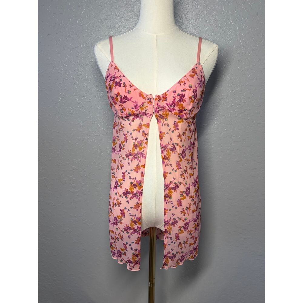 Out From Under Carly Girl Crush Longline Flyaway Cami  Sz M Fairy